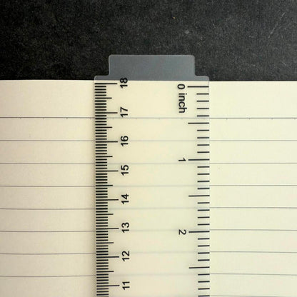 FlexTab Ruler – Transparent Flexible Ruler & Bookmark Tab (inches + cm)