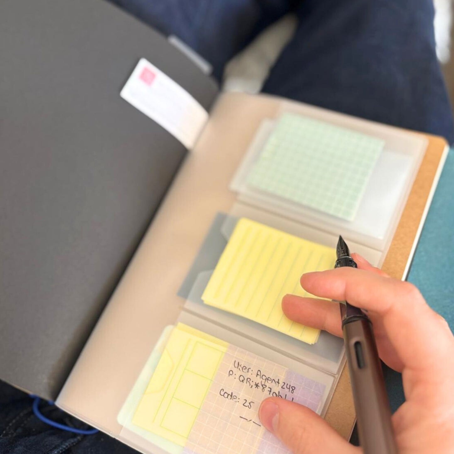 Clear Zipper Folio – A5 Insert Organizer