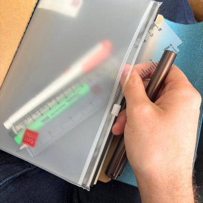 FlexTab Ruler – Transparent Flexible Ruler & Bookmark Tab (inches + cm)