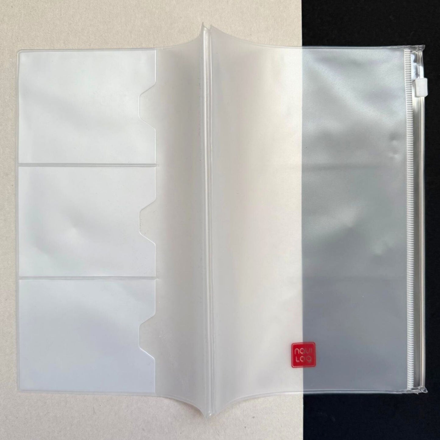 Clear Zipper Folio – A5 Insert Organizer