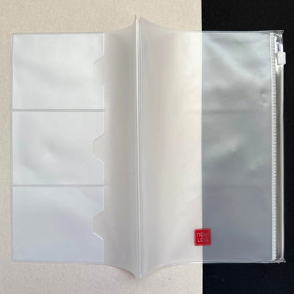Clear Zipper Folio – A5 Insert Organizer